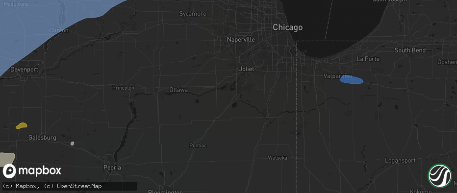 Hail map in Coal City, IL on June 11, 2026