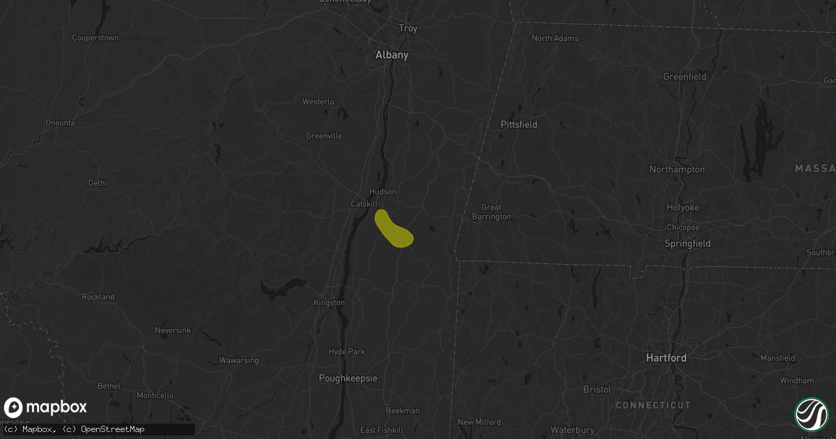 Hail map in Craryville, NY on June 11, 2026