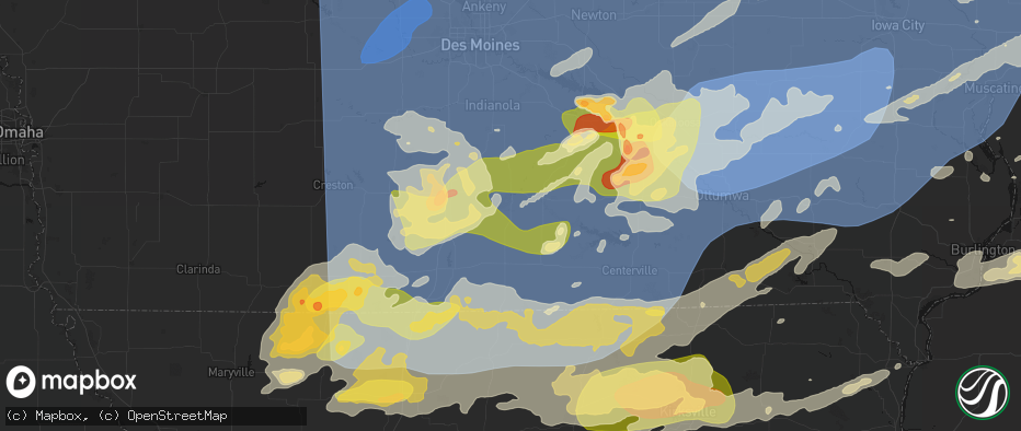 Hail map in Derby, IA on June 11, 2026