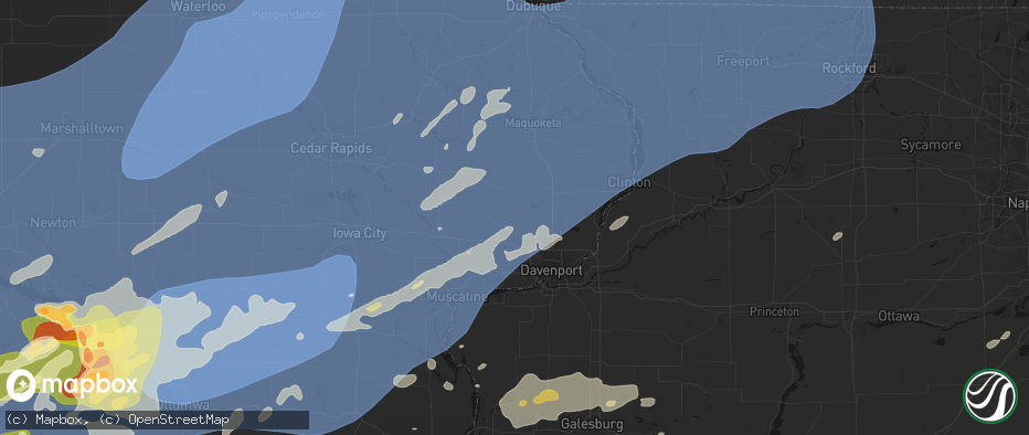 Hail map in Dixon, IA on June 11, 2026