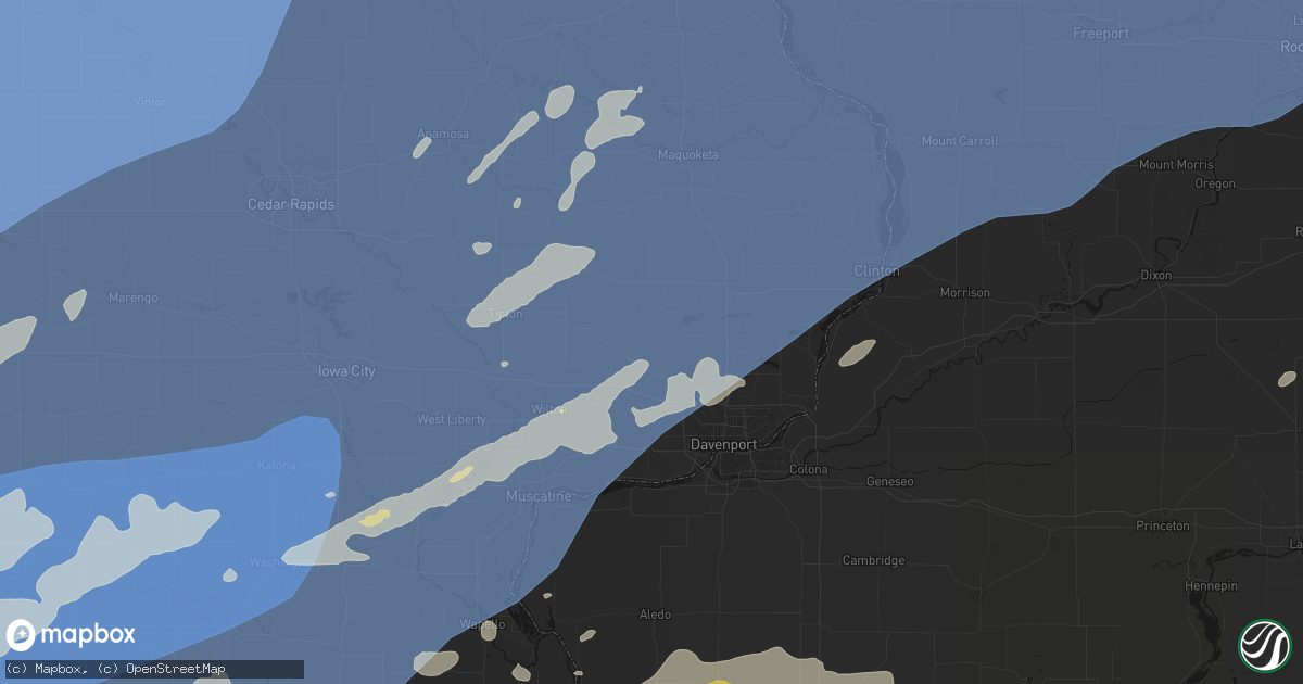 Hail map in Dixon, IA on June 11, 2026