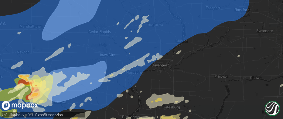 Hail map in Durant, IA on June 11, 2026