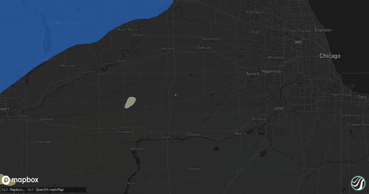 Hail map in Earlville, IL on June 11, 2026