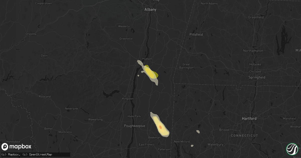 Hail map in Elizaville, NY on June 11, 2026