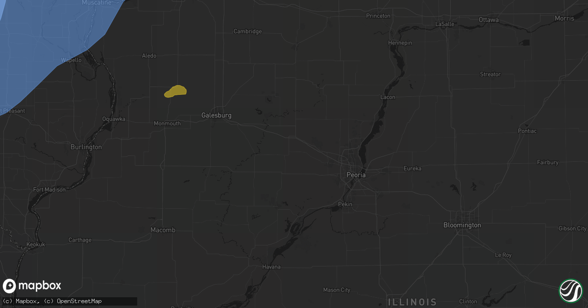 Hail map in Elmwood, IL on June 11, 2026