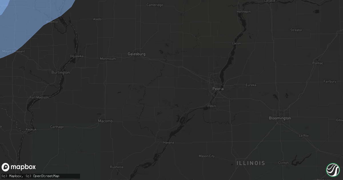 Hail map in Farmington, IL on June 11, 2026