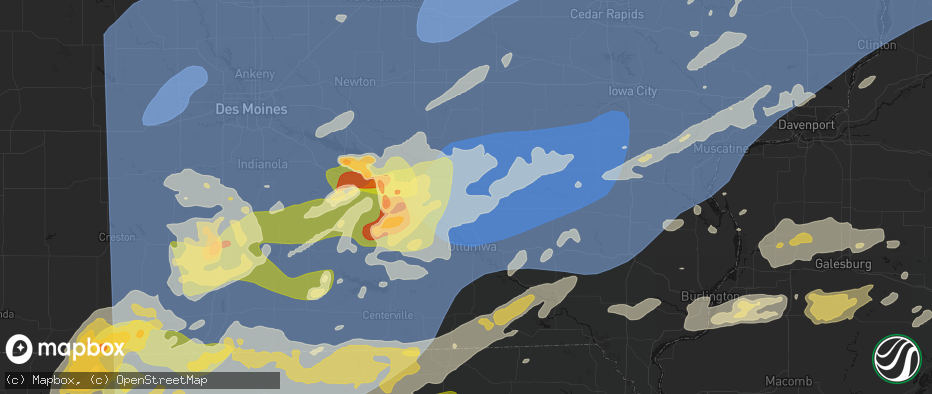 Hail map in Fremont, IA on June 11, 2026