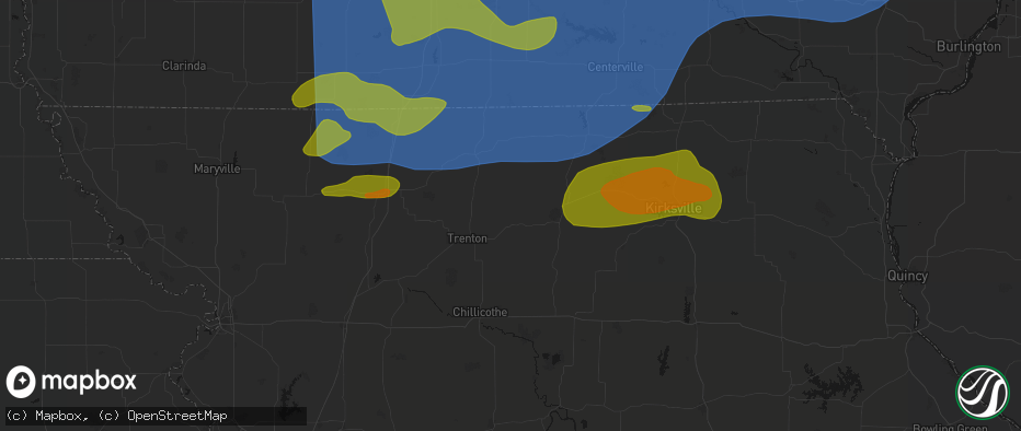 Hail map in Galt, MO on June 11, 2026