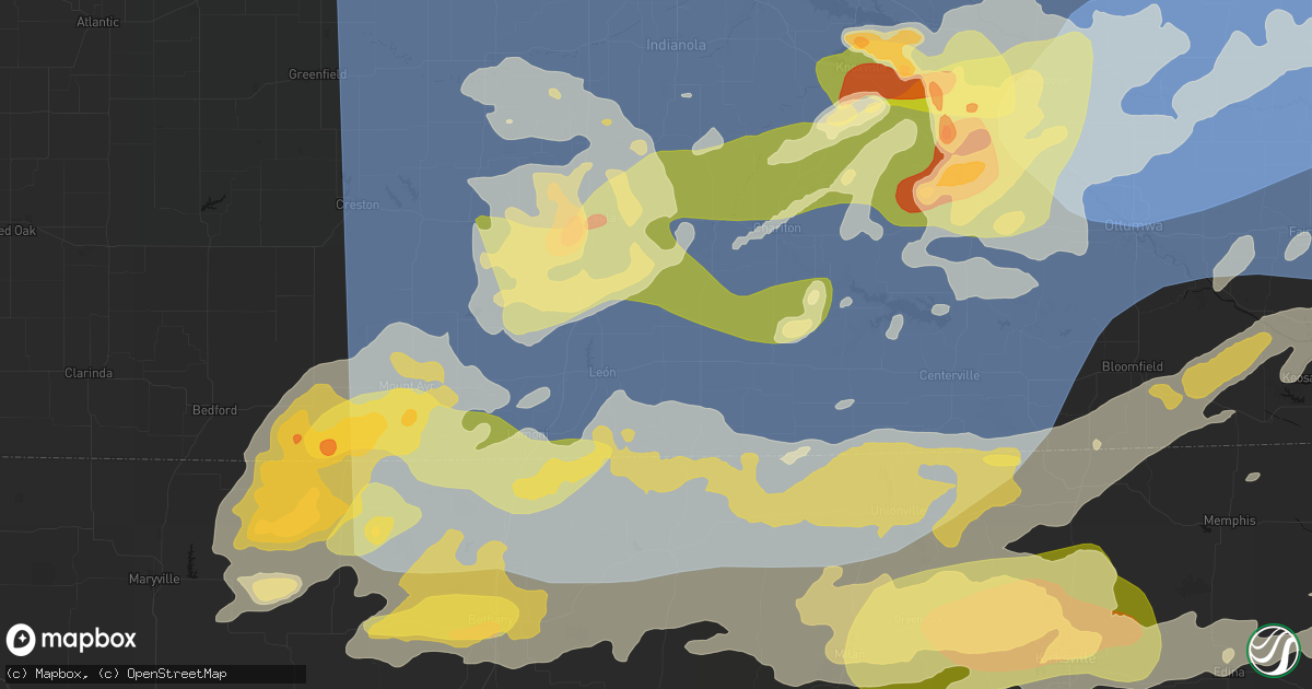 Hail map in Garden Grove, IA on June 11, 2026