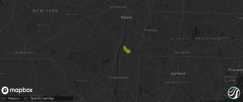 Hail map in Germantown, NY on June 11, 2026