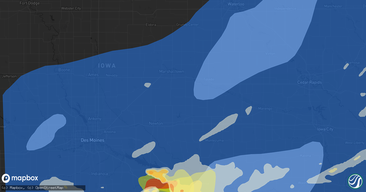 Hail map in Gilman, IA on June 11, 2026
