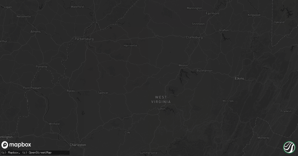 Hail map in Glenville, WV on June 11, 2026