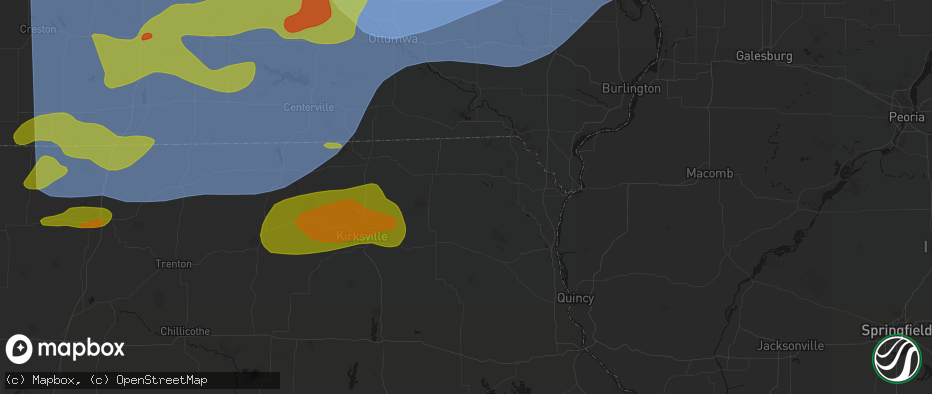 Hail map in Gorin, MO on June 11, 2026