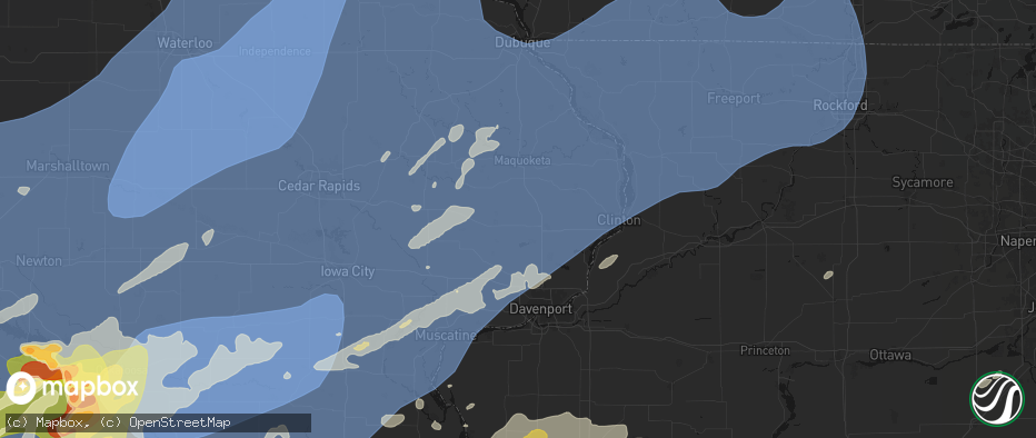 Hail map in Grand Mound, IA on June 11, 2026