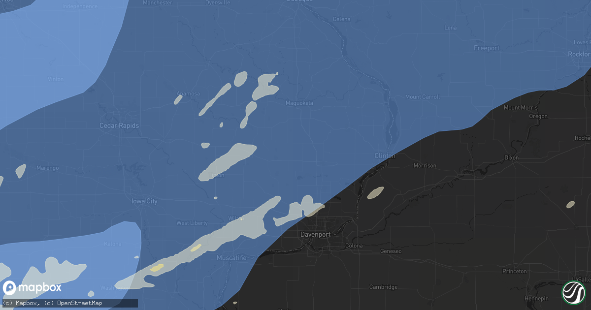 Hail map in Grand Mound, IA on June 11, 2026
