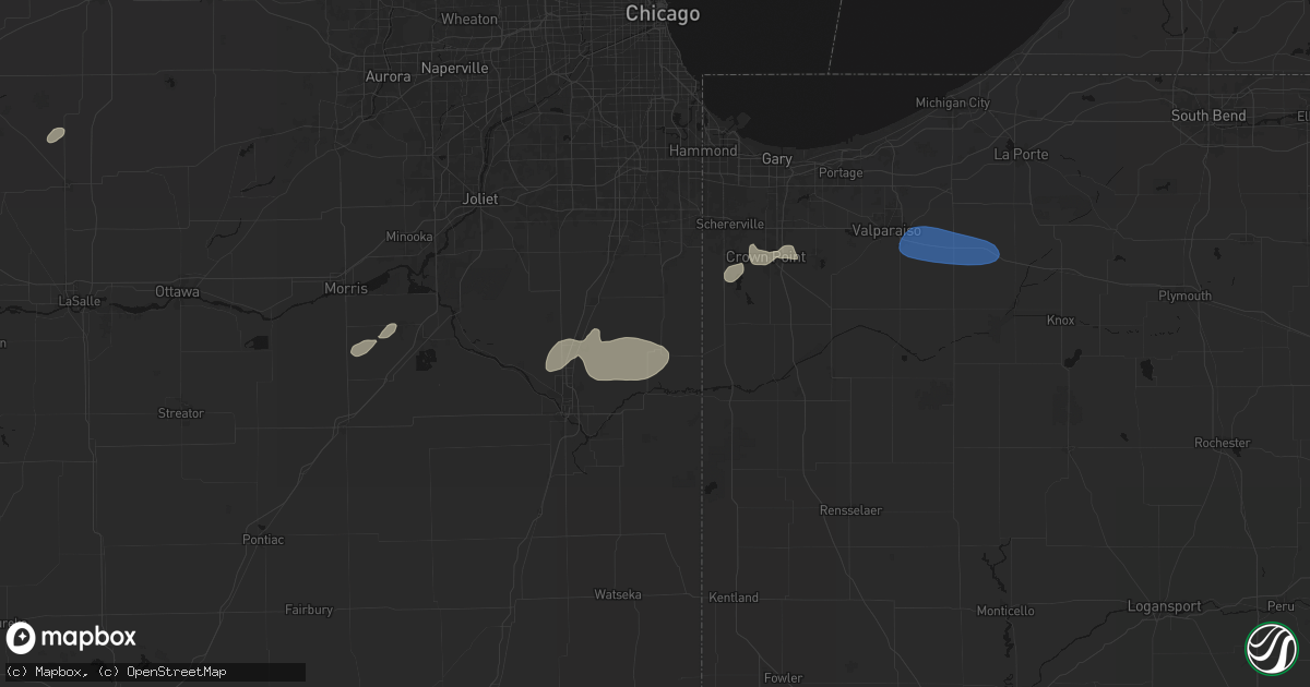 Hail map in Grant Park, IL on June 11, 2026