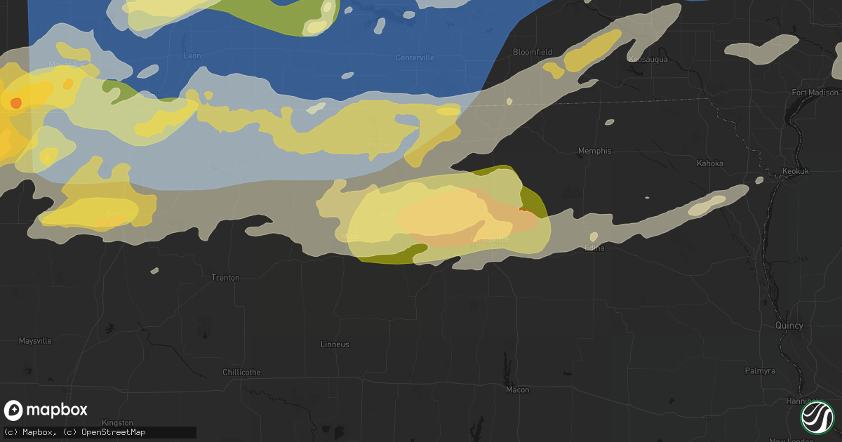 Hail map in Green Castle, MO on June 11, 2026