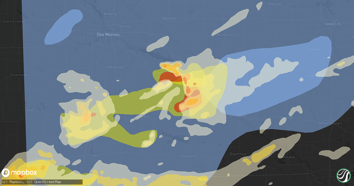 Hail map in Hamilton, IA on June 11, 2026