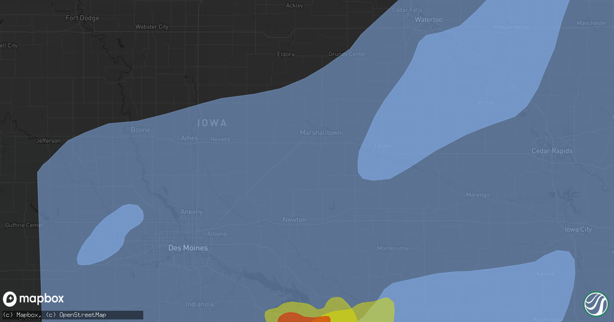 Hail map in Haverhill, IA on June 11, 2026
