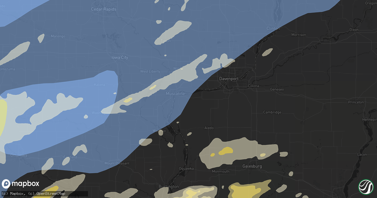 Hail map in Illinois City, IL on June 11, 2026