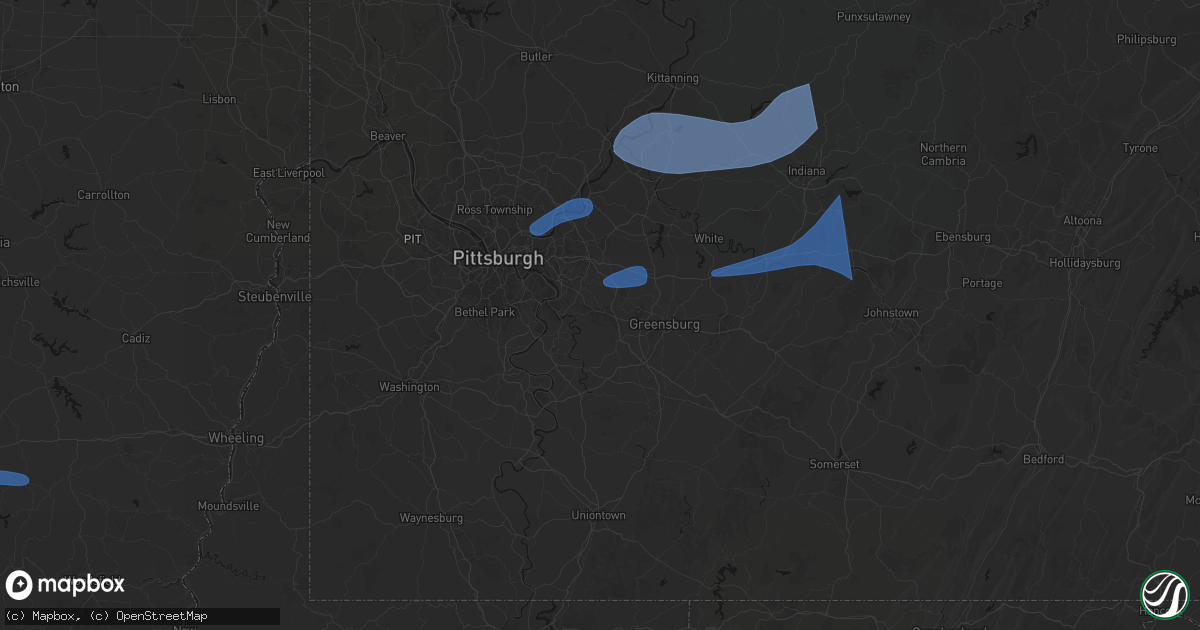 Hail map in Irwin, PA on June 11, 2026