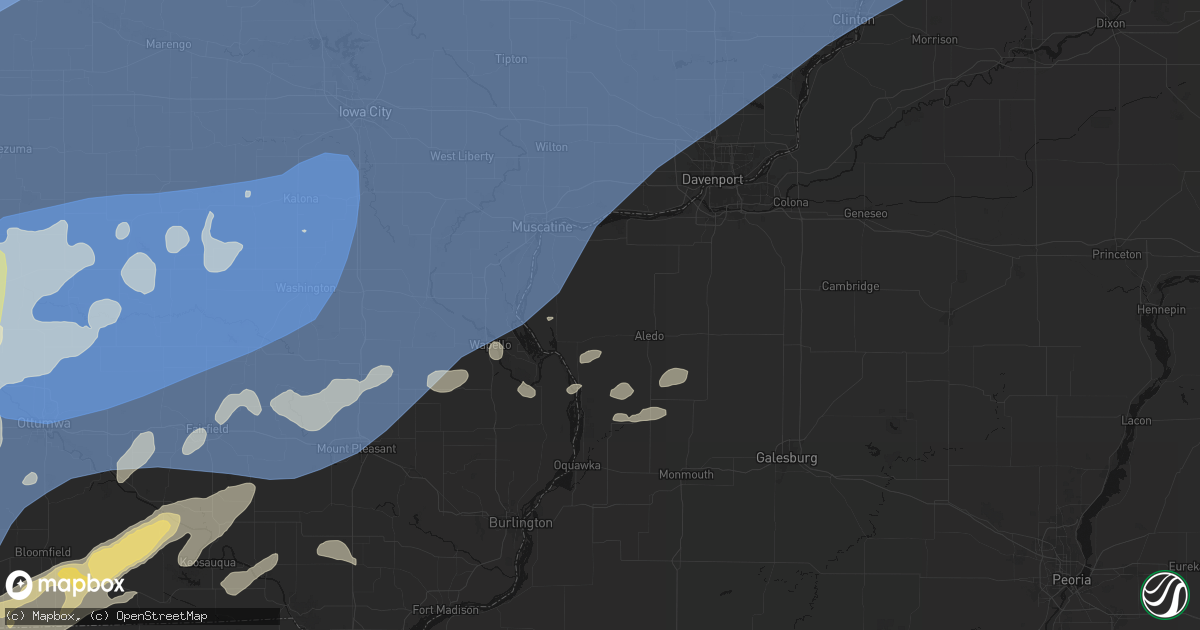 Hail map in Joy, IL on June 11, 2026
