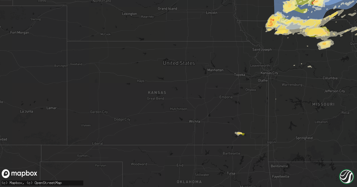 Hail map in Kansas on June 11, 2026