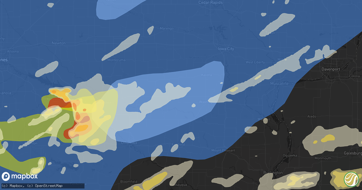 Hail map in Keota, IA on June 11, 2026