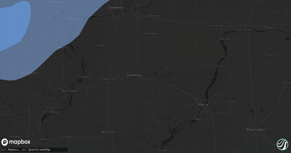 Hail map in Knoxville, IL on June 11, 2026