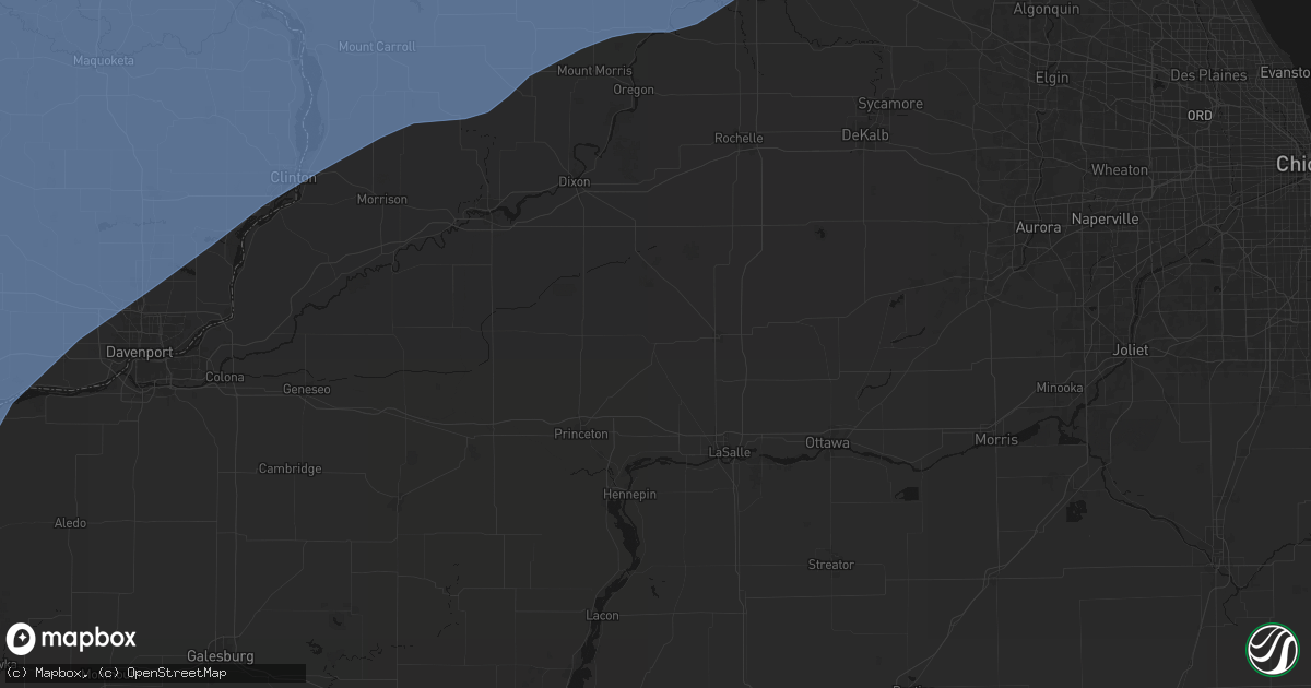Hail map in La Moille, IL on June 11, 2026