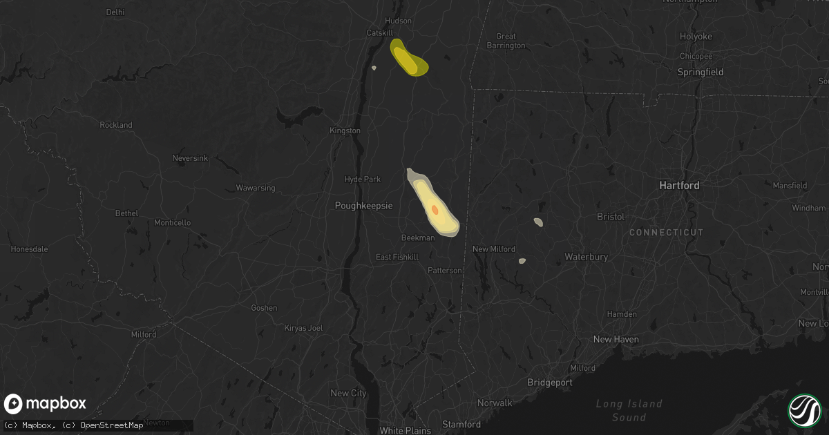 Hail map in Lagrangeville, NY on June 11, 2026