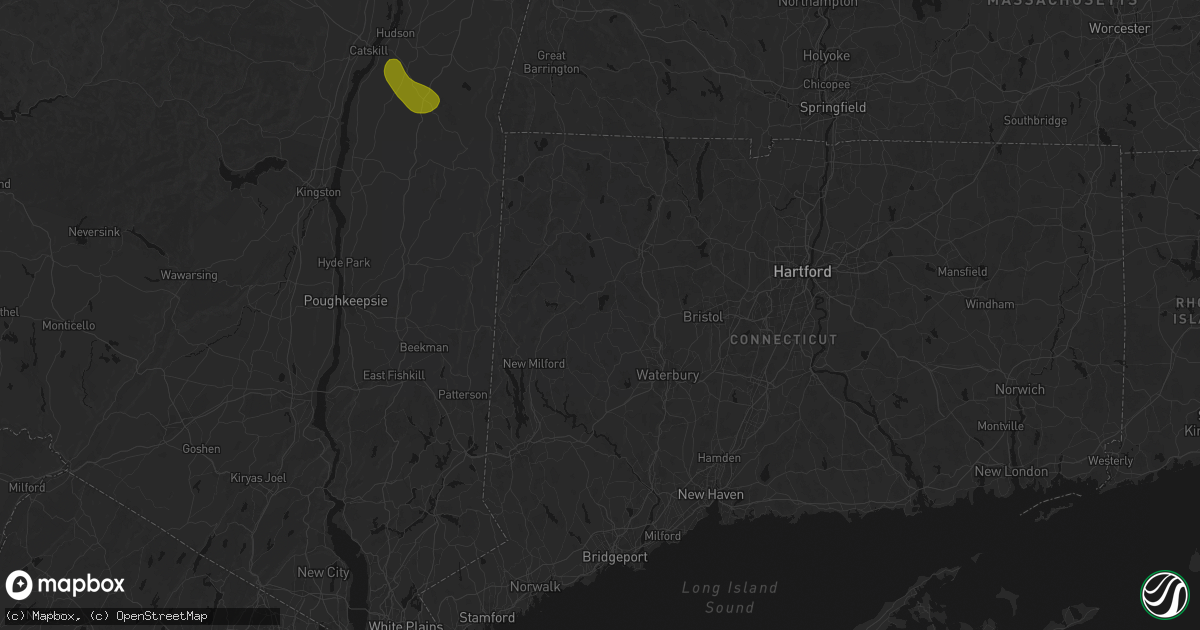 Hail map in Lakeside, CT on June 11, 2026