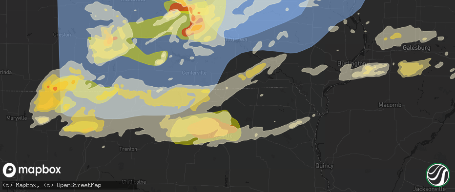 Hail map in Lancaster, MO on June 11, 2026