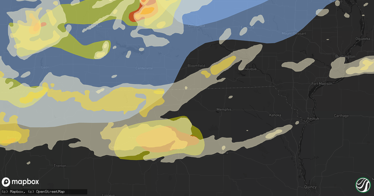 Hail map in Lancaster, MO on June 11, 2026