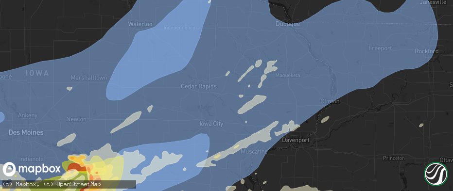 Hail map in Lisbon, IA on June 11, 2026