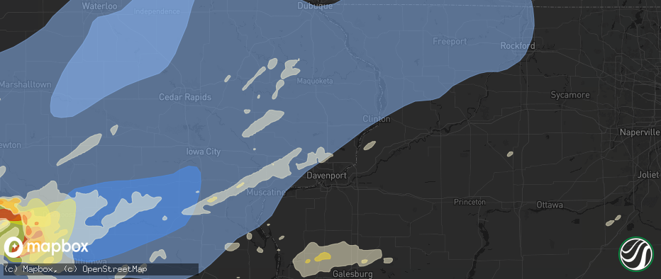 Hail map in Long Grove, IA on June 11, 2026