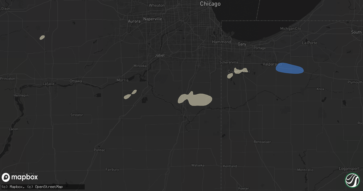 Hail map in Manteno, IL on June 11, 2026