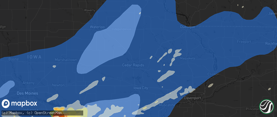 Hail map in Marion, IA on June 11, 2026