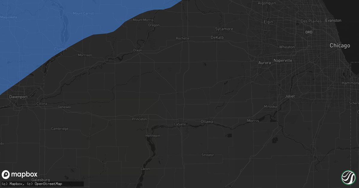 Hail map in Mendota, IL on June 11, 2026