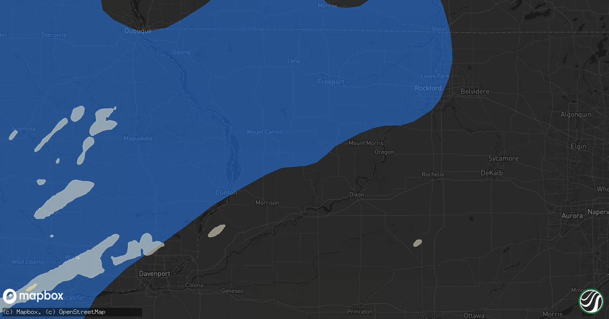 Hail map in Milledgeville, IL on June 11, 2026