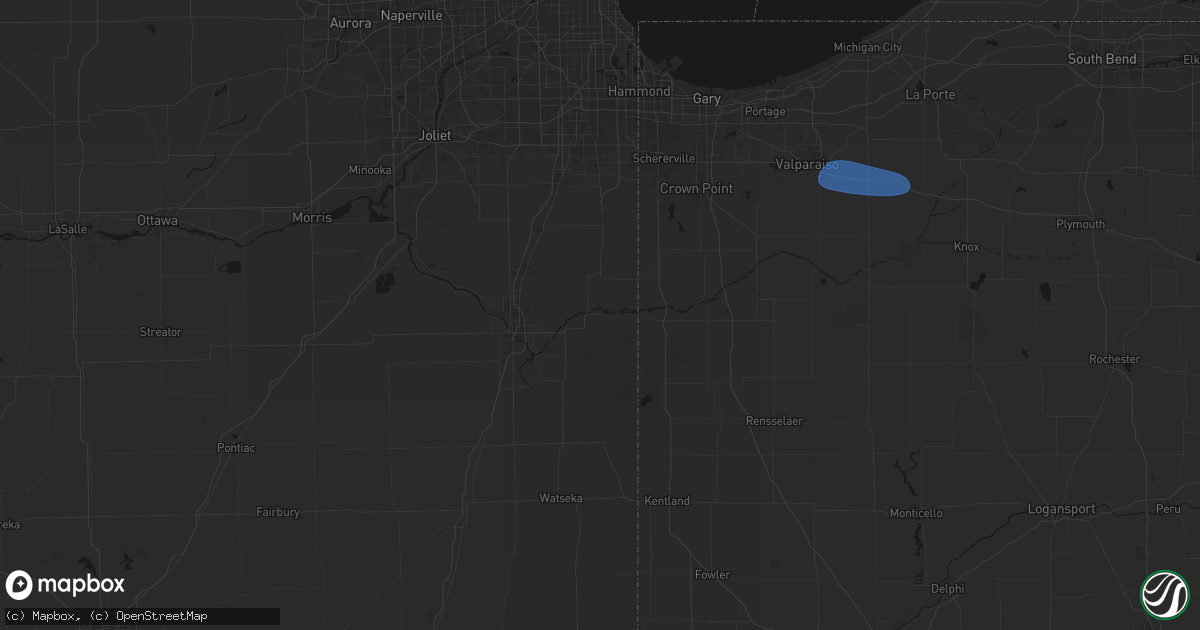 Hail map in Momence, IL on June 11, 2026