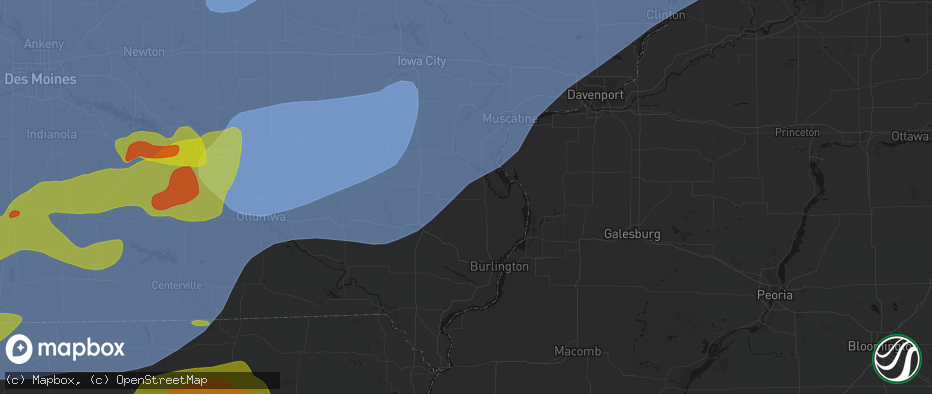 Hail map in Morning Sun, IA on June 11, 2026
