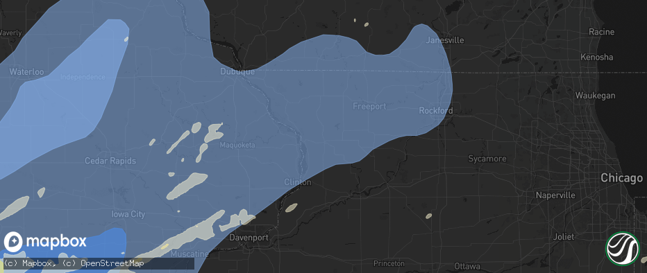 Hail map in Mount Carroll, IL on June 11, 2026