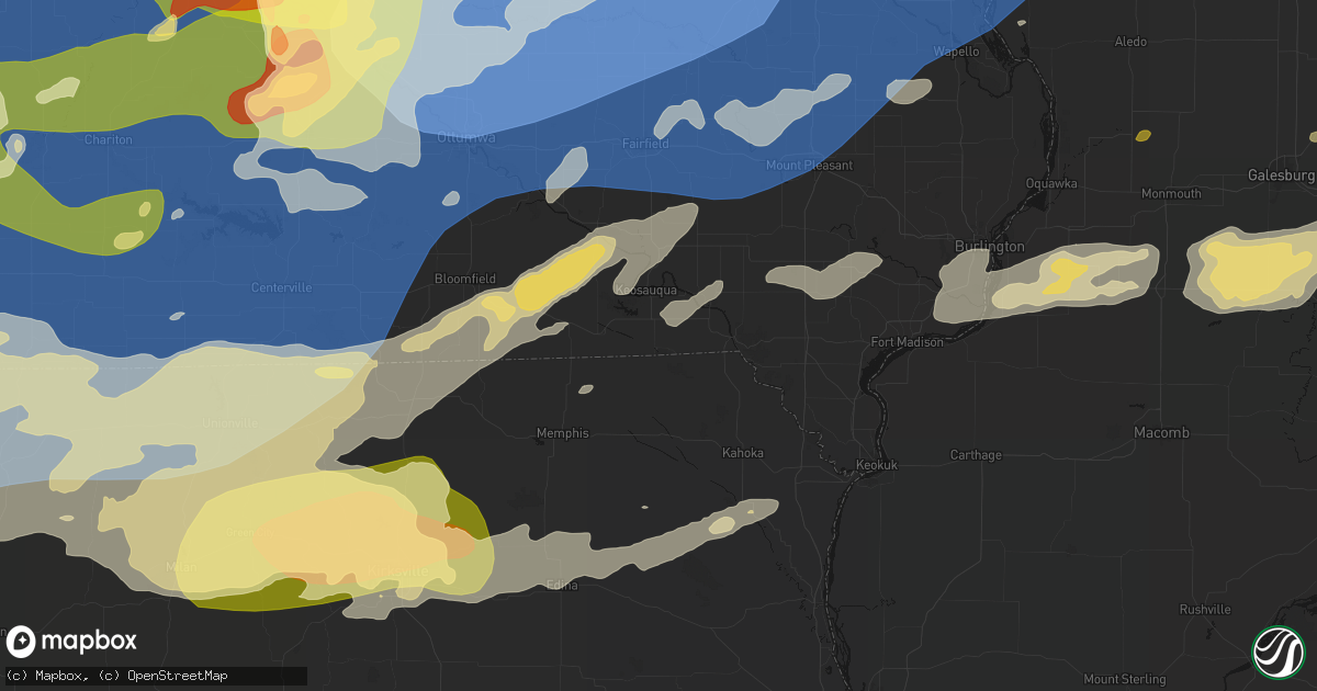 Hail map in Mount Sterling, IA on June 11, 2026