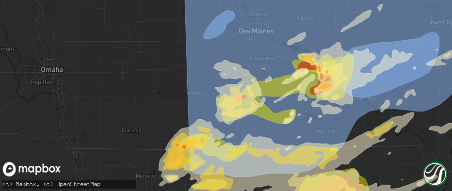 Hail map in Murray, IA on June 11, 2026