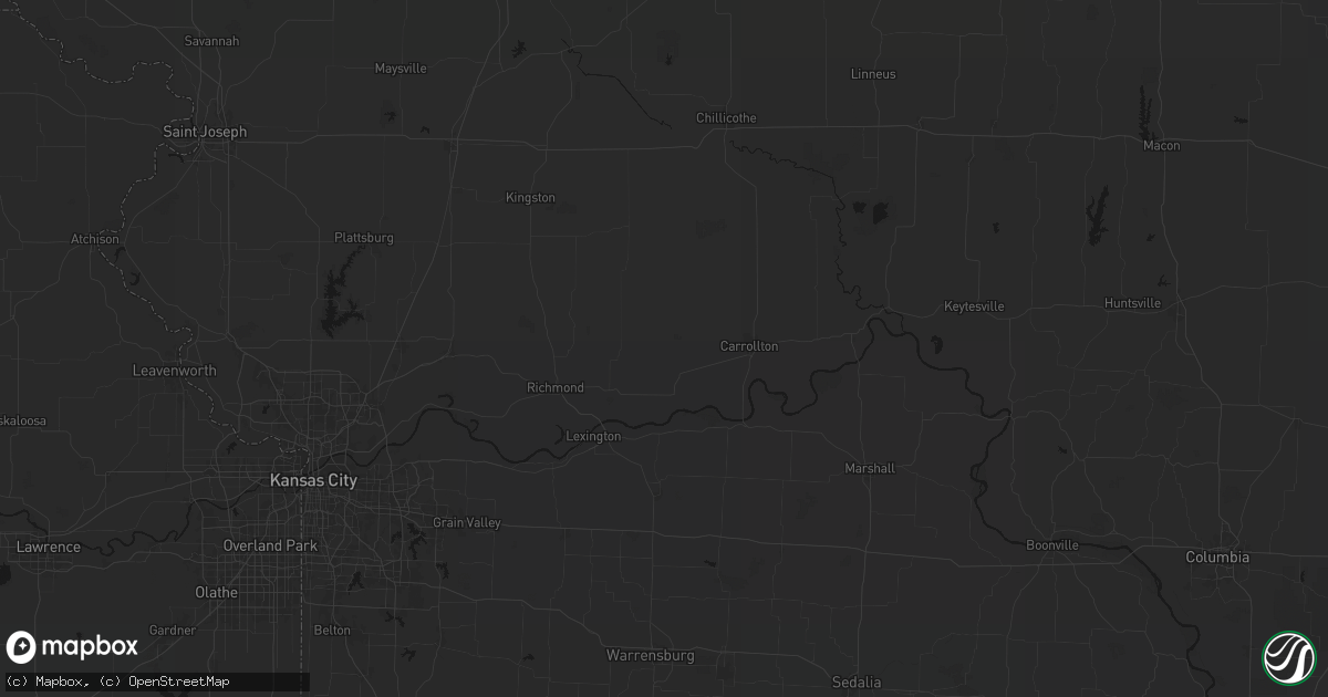 Hail map in Norborne, MO on June 11, 2026