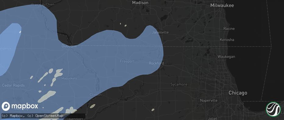 Hail map in Pecatonica, IL on June 11, 2026