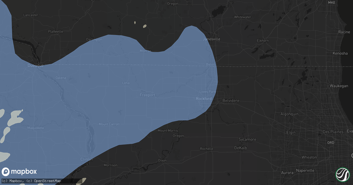 Hail map in Pecatonica, IL on June 11, 2026