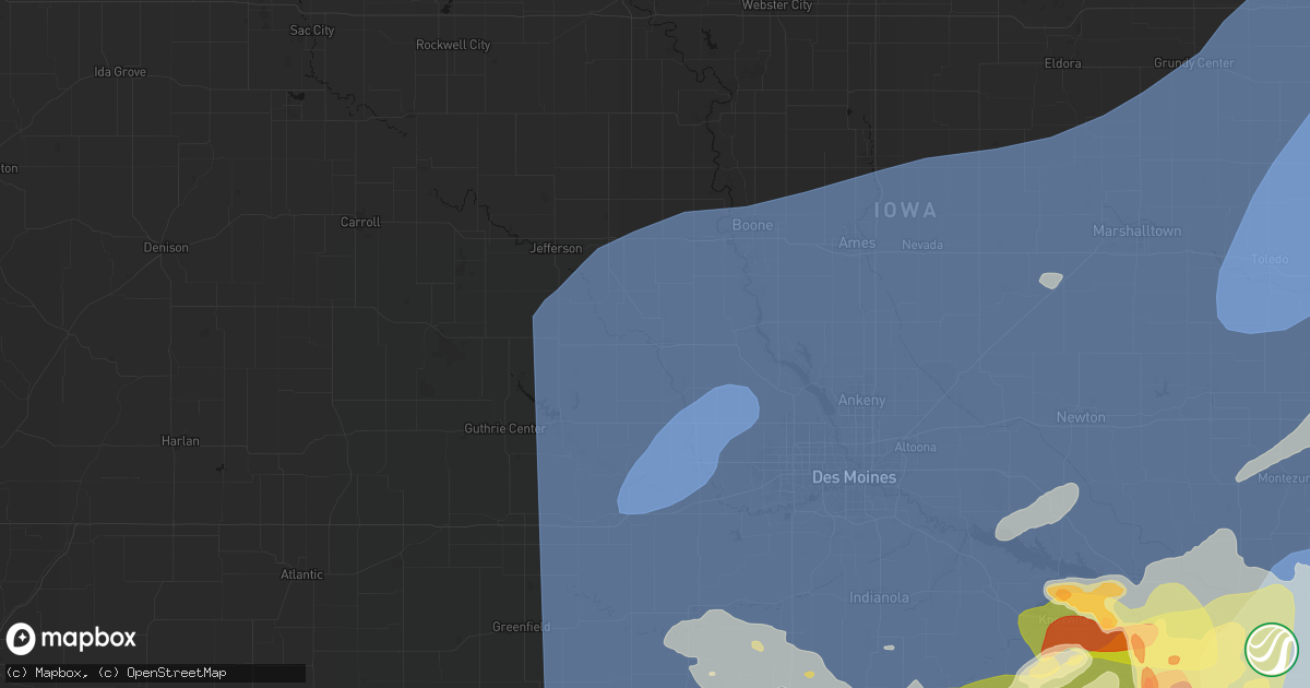 Hail map in Perry, IA on June 11, 2026