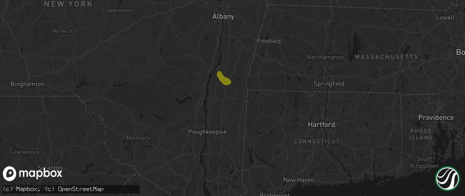 Hail map in Pine Plains, NY on June 11, 2026